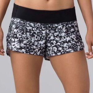 Lululemon Athletica Black and White Athletic Shorts